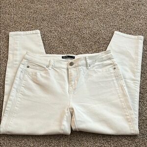 Simply Vera by Vera Wang Women's White ankle stretch denim pant sz:10